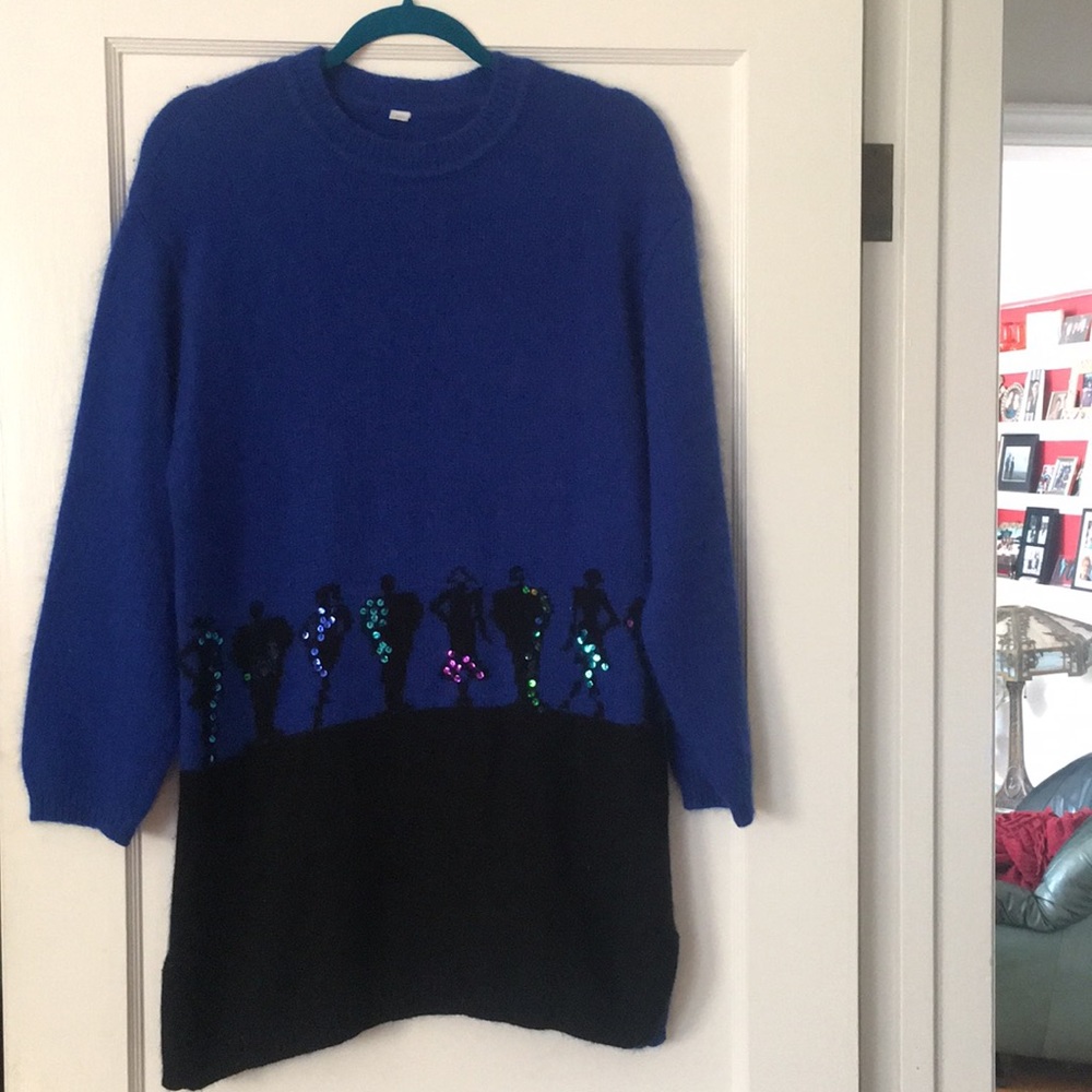 Vintage 1980’s Angora Jazz Sequin Sweater